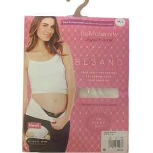 BeBand BeMaternity by Ingrid & Isabel True White Silicone Strip Extra Length M/L